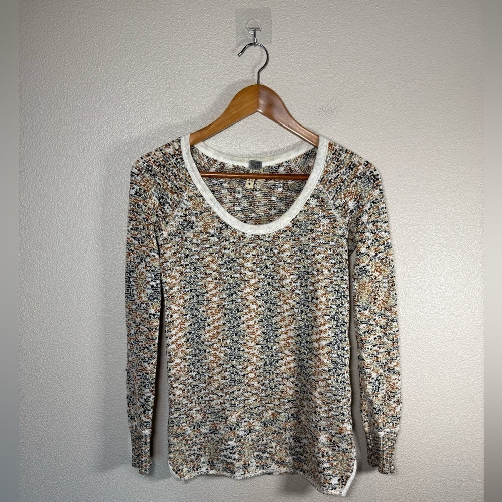 WE THE FREE People Boston Mélange Knit Sweater XS M37